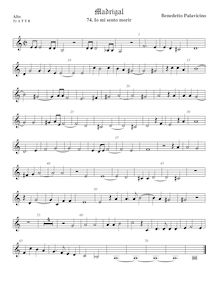 Partition ténor viole de gambe 1, aigu clef, Madrigali a 5 voci, Libro 7 par Benedetto Pallavicino