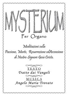 Partition complète, Mysterium, Trovato, Angelo Maria