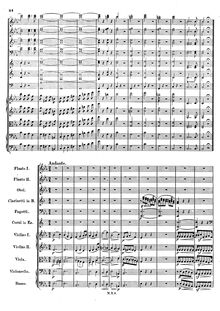 Partition , Andante, Symphony No.1 en C minor, Sinfonia XIII, C minor