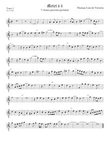 Partition ténor viole de gambe 1, octave aigu clef, Senex puerum portabat