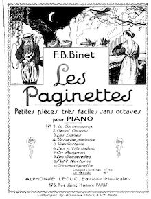 Partition complète, Les paginettes, Op.133, Binet, Frédéric-Augustin