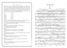 Partition complète et parties, Piano Trio No.1, Op.15 No.1