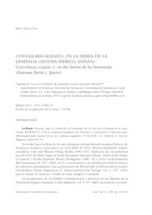 Convallaria majalis L. en la Sierra de la Demanda (Sistema Ibérico, España)