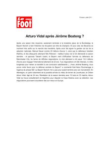 Arturo Vidal après Jérôme Boateng ?