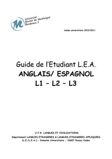 Guide Licence LEA 2010-2011 - Espagnol-10