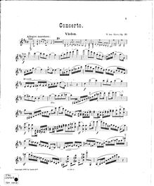Partition de violon, violon Concerto, Have, William ten