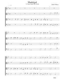 Partition , Thus Saith My Cloris - partition complète (Tr A T B), madrigaux - Set 1