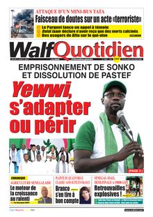 Walf Quotidien n° 9403 - Du jeudi 3 AOUT 2023