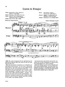 Partition Kanon No.6, 6 Studien en kanonischer Form für Orgel oder Pedalklavier