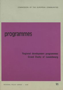 Regional development programmes - Grand Duchy of Luxembourg