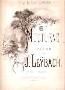 Partition complète, Nocturne No.6, Op.91, Leybach, Ignace Xavier Joseph