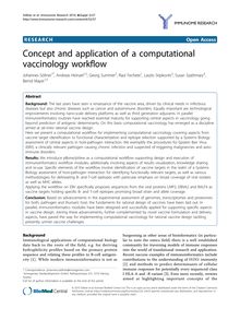 Concept and application of a computational vaccinology workflow
