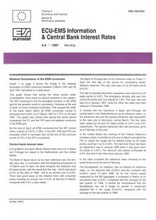 ECU-EMS Information & Central Bank Interest Rates . 4-5 1997 Monthly