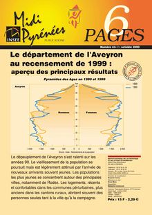 Le département de l Aveyron au recensement de 1999 : aperçu des principaux résultats.