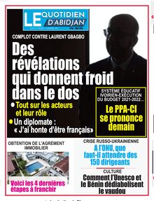 Le Quotidien d’Abidjan N° 4206 – Mercredi 21 septembre 2022