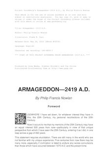 Armageddon—2419 A.D.