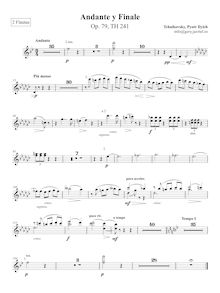 Partition flûte 1/2, Andante et Finale, Анданте и финал, B♭ major–E♭ major
