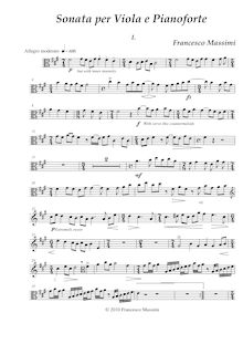 Partition de viole de gambe, Sonata per viole de gambe e Pianoforte - Allegro par Francesco Massimi