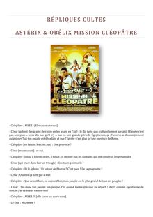 Astérix & Obélix, Mission Cléopatre - Les répliques cultes