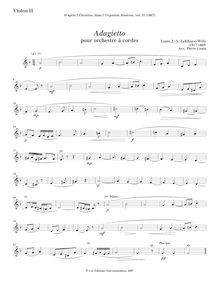 Partition violons II, L Organiste Moderne, Lefébure-Wély, Louis James Alfred