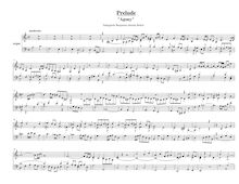 Partition Prelude pour orgue(Agony), Prelude pour orgue Agony