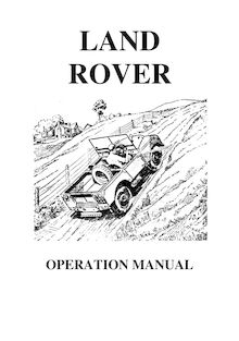 Land-Rover Operation Manual  Part 1/2
