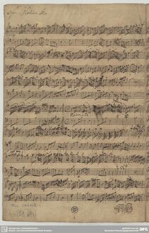 Partition complète, violon Sonata en E minor, JunP IV.1, E minor