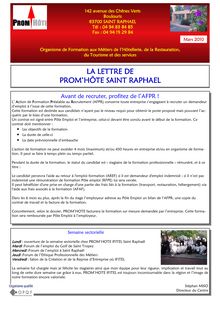 La lettre de Saint Raphaël - lettre_saint raphael_mars_2010.pub