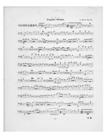 Partition basson 1, violoncelle Concerto, Concerto Pour Violoncelle Avec Orchestre Ou Piano
