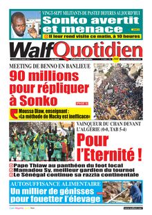 Walf Quotidien N° 9260 - Du lundi 6 février 2023