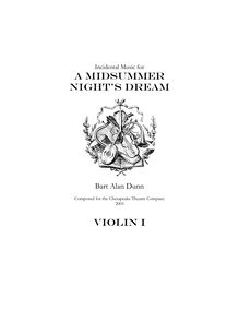 Partition violon I, A Midsummer nuit s Dream, Dunn, Bart