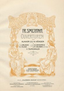 Partition complète, Libuše, Libuscha, Smetana, Bedřich par Bedřich Smetana