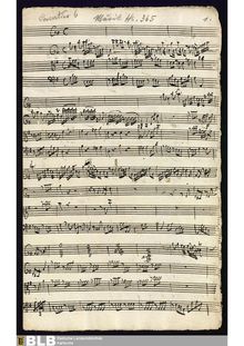 Partition complète et parties, Concertino pour viole de gambe, violon et viole de gambe en G major