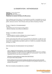 Prépa Sciences Po – Philo – Méthodologie – Dissertation – IEP Province