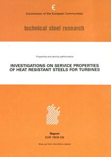 Research on the service properties of heat resisting steels for turbines