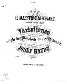 Partition complète (primo et secundo parties alternating), Il Maestro e Lo Scolare