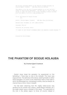 The Phantom Of Bogue Holauba - 1911