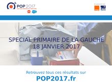 POP 2017 - Primaire de la gauche, Janvier 2017
