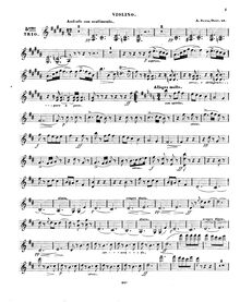 Partition violon, Piano Trio No.5, Op.46, B minor, Fesca, Alexander