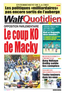 Walf Quotidien n°9393 - du 21/07/2023