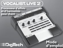 Notice Instruments de musique DigiTech  Vocalist LIVE 2