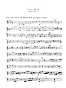 Partition anglais cor, pour Planets, Op.32, Suite for Large Orchestra