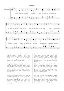 Partition Ps.65: Gott, man lobt dich en der Still, SWV 162, Becker Psalter, Op.5