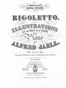 Partition complète, Illustrations sur un Motiv de Verdi s  Rigoletto , Op.18
