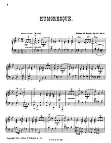Partition No.4: Humoresque., Hommage à Edvard Grieg, Op.18, 5 Characteristic Pieces for the Pianoforte