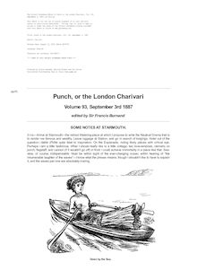 Punch or the London Charivari, Vol. 93, September 3, 1887