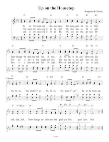 Partition chœur Score, Up on pour House Top, Composer
