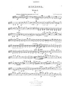 Partition viole de gambe 1, Octet, Op.3, Svendsen, Johan par Johan Svendsen