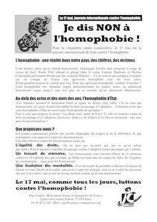 TRACT HOMOPHOBIE - 17 MAI 2007.pub