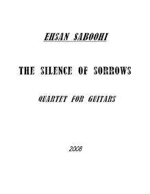 Partition complète, pour Silence of Sorrows, Saboohi, Ehsan
